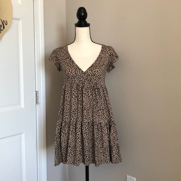 Jessica Simpson Leopard Print Dress Small